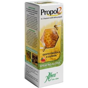 Aboca Propol2 EMF Spray No Alcool 30 ml - Integratore Gola con Flavonoidi e Gusto Fragola e Ciliegia, Adatto anche per Bambini