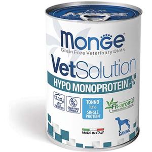 MONGE VETSOLUTION CANE HYPO MONPROTEIN TONNO 400g