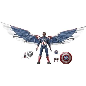 Hasbro Marvel Legends Action Figure di Captain America - Ispirata a Brave New World, 15 cm con Dettagli Premium e Ali Snodabili