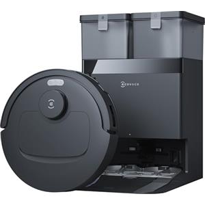 ECOVACS DEEBOT T30e OMNI Robot aspirapolvere lavapavimenti, 20.000 Pa, ZeroTangle 3.0, spazzola later. ARClean, spazzola princip. tripla V, stazione OMNI svuot. automatico, asciugatura a 45 °C, nero
