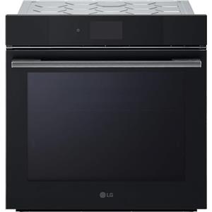 LG InstaView WSED7667M Forno da Incasso 100% Vapore, classe A++, 76L, 250°C, Display Touch 4,3, Air Fry, Sous Vide, Pizza, EasyClean, Wi-Fi, Cerniere Ammortizzate, Sonda Temperatura, Nero