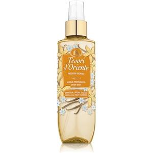 Tesori d'Oriente, Acqua Profumata Corpo, Vaniglia e Fior di Sale, Passion Island, Fragranza Avvolgente e Luminosa, 200ml