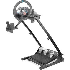 IVhomeshop Steering Wheel Stand Foldable fit Foldable Racing Wheel Stand with Adjustable Height Angle for Logitech G29/G920/G923, for Thrustmaster T248/T300/Ferrari 458/T150/T80, (STAND ONLY)