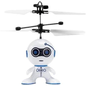 Generico Robot volante - Mini drone per giochi indoor | Giocattolo ricaricabile tramite USB con sensori di controllo dei gesti e di stabilità al passaggio del mouse che offre interattivo p