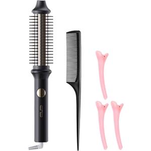Generico Spazzole per Arricciare i Capelli con Calore | Pettine Rotondo Elettrico Stilizzante Riscaldato - Styler Privo Di Pettine Per Ricci Volume Spegnimento Automatico Per Casa E Viaggio Salone E
