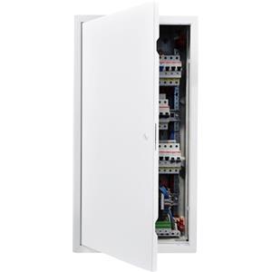 VEVOR Pannello di Accesso per Cartongesso, Sportello di Ispezione in Acciaio Zincato con Serratura, Sportello di Manutenzione Impianti Idraulici Elettrici Dimensioni Installazione 366 x 747 mm