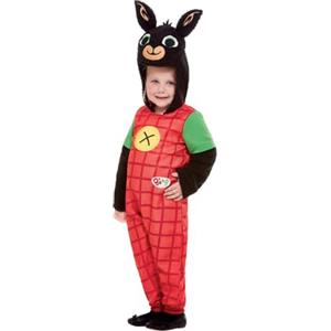 SMIFFYS Costume deluxe Bing, Rosso, con tuta intera e cappuccio
