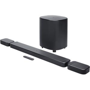 JBL BAR 800MK2 7.1-K soundbar con Dolby Atmos, altoparlanti surround wireless rimovibili, 780 W, subwoofer da 10, PureVoice 2.0, HDMI eARC, MultiBeam 3.0, Bluetooth e Wi-Fi