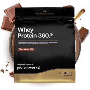 THE PROTEIN WORKS Protein Works | Whey Protein 360 - GOLD Innovation, Proteine in Polvere, Proteine del Siero del Latte, Enzimi digestivi, 12 Vitamine e Minerali, Cioccolato Morbido, 40 Porzioni, 1.2kg