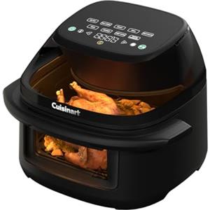 Cuisinart ClearView™ Air Fryer I Visibilità totale - finestre a 280° I Senza PFAS I Capacità famiglia 8,5L I 8‑in‑1 Air Fry, Arrosto, Grill, MaxCrisp, Disidratazione, Pizza, Recrisp I Temp. max 230°C