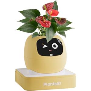 PLANTSIO Endless Fun Smart Pet Planter Ivy, 70 espressioni, 7 sensori intelligenti e chip AI Make Raising Easyily and Fun (giallo)