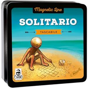 Cranio Creations - Magnetic Line, Solitario | Un Grande Classico In Versione Tascabile - 1 Giocatore - 5 Min - Gioco per Famiglie - Età 6+ - Edizione in Lingua Italiana