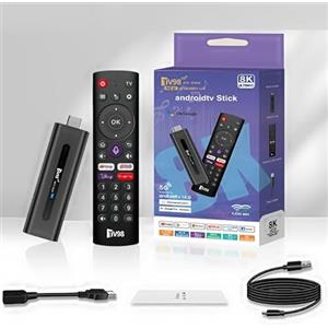 Pararty Android 14.0 TV Box,2025 Smart TV STICK box, Streaming Stick 8K,RAM 2GB ROM 16GB Dual WiFi 2.4G/5.8G 10K HDR HD Streaming Media Player