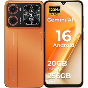 HOTWAV X100 GT Smartphone Android 16 con IA 20GB+256GB/TF TB Telefono Cellulare 5160mAh Cellulare 6.9" 120Hz Telefoni 48MP+16MP Touchscreen Secondario Telefono/Vibrant Island/Telecomando IR/NFC/GPS