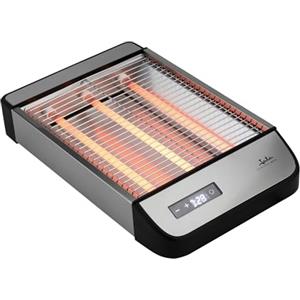 JATA JETT1590 - Tostapane Pane Orizzontale Tostapane piatto 3 resistenze al quarzo. Tattile. 1000 W. 6 livelli di tostatura. Tutti i tipi di pane, panini, … Finiture in acciaio inossidabile