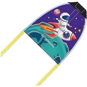 SheerFaring Aquilone a Catapulta per Bambini con Espulsione del Pollice, attività All'aperto, Leggero, Piccolo, Facile da Far Volare, Divertente, Senza Filo, Astronauta del Razzo