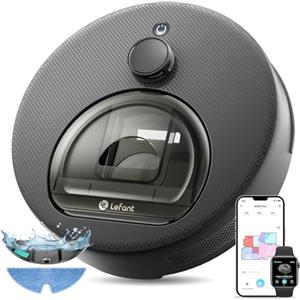 Lefant M330 Plus Robot Aspirapolvere Lavapavimenti con Mappatura, Laser dToF, 5000Pa, Evitamento PSD, Aut0 160min, Anti-Groviglio, Evita Tappeti, Alexa/APP/WiFi, Ideale per Animali, Pavimenti Duri