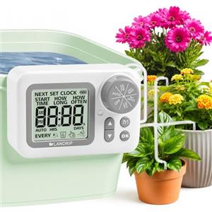 Landrip Irrigazione Automatica Vasi, Irrigazione Automatica Interni, Irrigatore Automatico per Vasi,Sistema Irrigazione Balcone per 15 Piante in Vaso, Ideale per Innaffiare Piante in Vacanza
