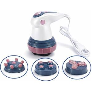 Generico Body Sculptural Massaggiatore Anticellulite Corpo con Infrarossi, 3 Testine Intercambiabili, Vibrante Rassodante e Tonificante, per Addome, Gambe e Glutei