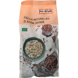 BIOTOBIO Fiocchi di Avena Integrale Mignon Bio 500g - Ricchi di Proteine e Nutrienti