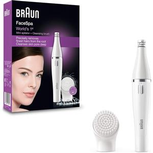 BRAUN FACE810 EPILATORE VISO A BATTERIA TESTINA MASSAGGIANTE