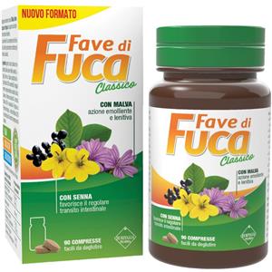 Coswell Fave di Fuca Classico - Integratore Alimentare per il Transito Intestinale con Malva, Senna, Cascara e Frangula - 90 Compresse
