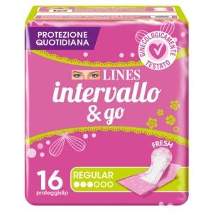 FATER FEMCARE Lines Intervallo e Go Fresh ProteggiSlip Regular 16 pezzi