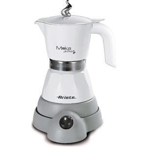 Ariete Moka Aroma Elettrica 1358 Caffettiera elettrica Moka 2 o 4 Tazze Caffè Macinato in Polvere colore Bianco