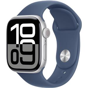 Apple Watch Series 10 GPS 42mm Argento Smartwatch Denim M/L