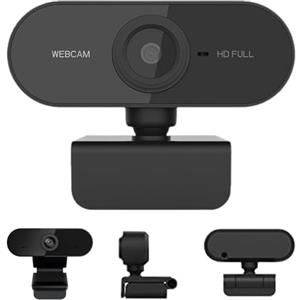 Generico Webcam USB - fotocamera per laptop HD 720p, design regolabile a rotazione a 360 °, microfono, configurazione senza conducente | Privacy Protection Web Camera per PC Computer Laptop Streaming Desktop C