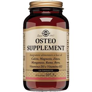 Solgar Osteo Supplement - Integratore per Ossa e Denti con Calcio, Magnesio, Vitamine D3 e K2 - 120 Tavolette