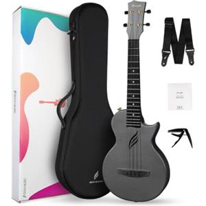 Enya NOVA U PRO - Ukulele tenore cutaway in fibra di carbonio, 66 cm | Corpo impermeabile, resistente all'umidità, al caldo e al freddo, peso leggero 0,75 kg, risonanza completa, kit: custodia