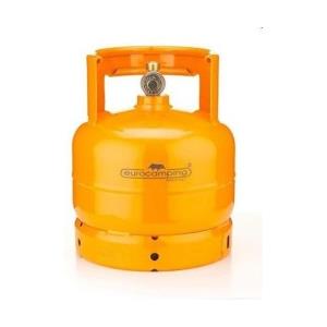 Eurocamping Bombola Gas Ricaricabile 2 Kg con Attacco Standard e Valvole di Sicurezza