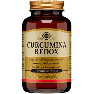 Solgar Curcumina Redox - Integratore Antiossidante con Curcuma, 30 Perle Softgels ad Elevato Assorbimento