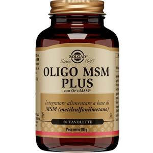 Solgar Oligo MSM Plus - Integratore Alimentare con Metilsulfonilmetano per Articolazioni e Flessibilità - 60 Tavolette