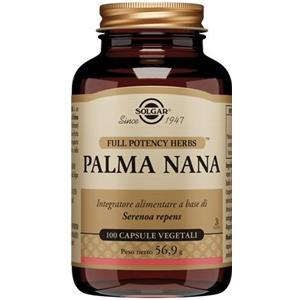 Solgar Palma Nana - Integratore Alimentare per la Salute Prostatica e delle Vie Urinarie, 100 Capsule Vegetali