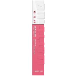 Maybelline New York Tinta Labbra a Lunga Durata, Effetto Matte e Colore Intenso, Tenuta fino a 16 Ore, No Transfer e Senza Sbavature, SuperStay Matte Ink, Tonalità: Inspirer (125), 5 ml
