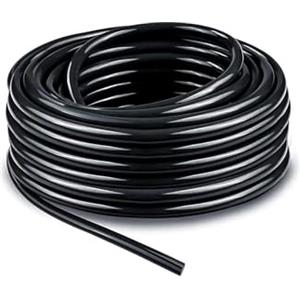 Tesmotor Tubo di irrigazione a goccia, diametro interno 4 mm/diametro esterno 6 mm, tubo di irrigazione Garde per sistema di irrigazione automatico fai da te, flessibile, durevole e resistente ai
