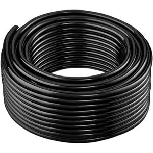 Tesmotor Tubo di irrigazione a goccia, diametro interno 4 mm/diametro esterno 6 mm, tubo di irrigazione Garde per sistema di irrigazione automatico fai da te, flessibile, durevole e resistente ai