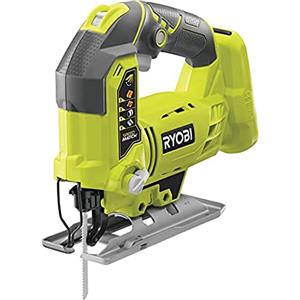 Ryobi Seghetto Alternativo a Batteria 18V ONE+, Corsa Lama 25 mm, 3000 corse/min, Taglio 101 mm, LED, Senza Batteria e Caricatore, R18JS-0