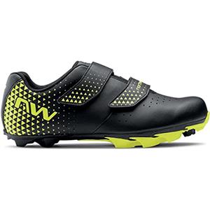 Northwave Scarpe Spike 3 Black/Yellow Fluo 43