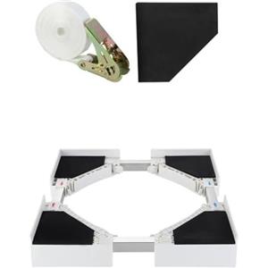 EKalgretrA Kit Sovrapposizione Lavatrice Asciugatrice Lavatrice domestica, asciugatrice, scaffale impilabile, for pulegge regolabile in altezza, frigorifero, staffa mobile ispessita Kit Impilaggio Lavatrice