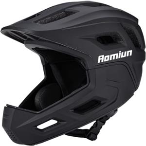 Aomiun Casco da Bici per Bambini Casco da Bici per Bambini Integrale Integrale con Mentoniera Ispessita Aggiornata Taglia S 51-54CM (S)