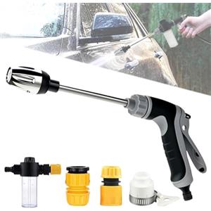 Yesmoyhe Pistola ad alta pressione Power Jet, Pistola Irrigazione Giardino, Idropulitrice a batteria, Idropulitrice portatile, Idropulitrice ad acqua Powerjet, per lavaggio auto, giardino e terrazza