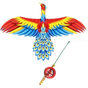 FGDTREE Aquiloni ad Ala Dinamica con Canna da Pesca per Giardino Divertente Giocattolo Volante Dinamico per Esterni Miglior Raduno Familiare Aquiloni ad Ala Dinamica con Canna da Pesca per Bambini