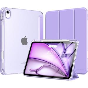 MoKo Cover per iPad Air 11 Pollici (M4/M3/M2) con Portapenna, Lilla