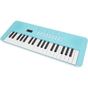 ZASCHMOY Tastiera Elettronica 37 Tasti, Compatibile MIDI, 200 Suoni, 200 Ritmi, 35 Tracce Demo, Pianoforte Digitale Multifunzione con Microfono, Design blu. (BLUE)