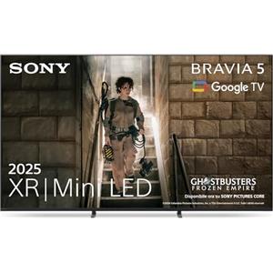 Sony BRAVIA 5 XR Mini LED 75 Pollici | Processore AI XR | Acoustic Multi-Audio | Dolby Vision/Atmos | IMAX Enhanced | Google TV | Google Cast | Apple AirPlay 2| Eco Dashboard 2 | 75XR55