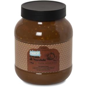 Caporaso dal 1960 Crema di Nocciole 100% Crunchy 1kg - Crema spalmabile alle nocciole pura, Senza Zuccheri Aggiunti, naturalmente Senza Glutine, Vegan, Nocciole Tostate, Proteica