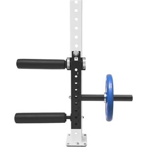 Salmeee Macchina per curl gambe regolabile in 8 posizioni, allungatore per gambe seduto per casa, palestra, portata 120 kg, compatibile con dischi da 50 mm, attacco da 26 mm per Power Rack